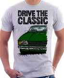 Drive The Classic Ford Capri Mk2. T-shirt in White Colour