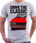 Drive The Classic Ford Capri Mk2. T-shirt in White Colour