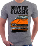 Drive The Classic Ford Capri Mk2. T-shirt in Heather Grey Colour