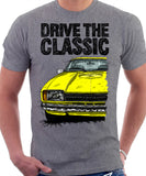 Drive The Classic Ford Capri Mk2. T-shirt in Heather Grey Colour