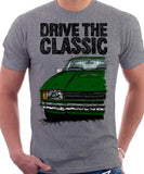 Drive The Classic Ford Capri Mk2. T-shirt in Heather Grey Colour