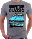 Drive The Classic Ford Capri Mk2. T-shirt in Heather Grey Colour