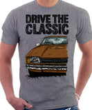 Drive The Classic Ford Capri Mk2. T-shirt in Heather Grey Colour