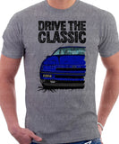 Drive The Classic Ford Probe 1.  Front Version 1. T-shirt in Heather Grey Colour