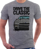 Drive The Classic Ford Probe 1.  Front Version 1. T-shirt in Heather Grey Colour