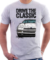 Drive The Classic Ford Probe 1.  Front Version 1. T-shirt in White Colour