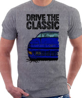 Drive The Classic Ford Probe 1.  Front Version 2. T-shirt in Heather Grey Colour