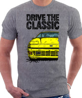 Drive The Classic Ford Probe 1.  Front Version 2. T-shirt in Heather Grey Colour