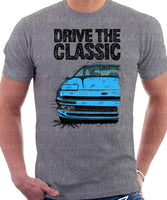 Drive The Classic Ford Probe 1.  Front Version 3. T-shirt in Heather Grey Colour