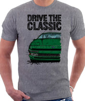 Drive The Classic Ford Probe 1.  Front Version 3. T-shirt in Heather Grey Colour