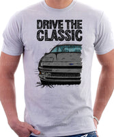 Drive The Classic Ford Probe 1.  Front Version 3. T-shirt in White Colour