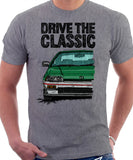 Drive The Classic Honda CRX 1st Gen Early Model. T-shirt in Heather Grey Color.