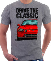 Drive The Classic Honda Del Sol CRX Early Model. T-shirt in Heather Grey Color.