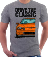 Drive The Classic Honda Del Sol CRX Early Model. T-shirt in Heather Grey Color.