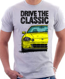 Drive The Classic Honda Del Sol CRX Early Model. T-shirt in White Color.