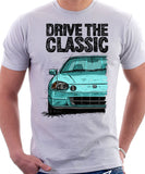 Drive The Classic Honda Del Sol CRX Early Model. T-shirt in White Color.