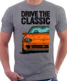 Drive The Classic Honda Del Sol CRX Late Model. T-shirt in Heather Grey Color.