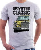 Drive The Classic Mercedes W108/109 Late Model Hallogen T-shirt in White Colour