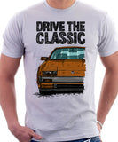 Drive The Classic Nissan 300ZX Z31 Early Model (Black Bumper). T-shirt in White Colour