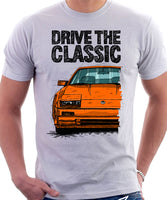 Drive The Classic Nissan 300ZX Z31 Early Model (Colour Bumper). T-shirt in White Colour