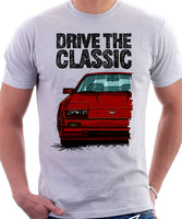 Drive The Classic Nissan 300ZX Z31 Early Model (Colour Bumper). T-shirt in White Colour