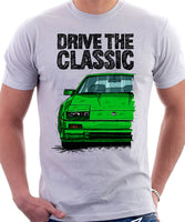 Drive The Classic Nissan 300ZX Z31 Early Model (Colour Bumper). T-shirt in White Colour