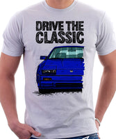 Drive The Classic Nissan 300ZX Z31 Early Model (Colour Bumper). T-shirt in White Colour