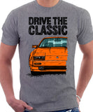 Drive The Classic Nissan 300ZX Z31 Late Model. T-shirt in Heather Grey Colour.