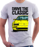 Drive The Classic Nissan 300ZX Z31 Late Model. T-shirt in White Colour.