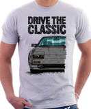 Drive The Classic Nissan 300ZX Z31 Late Model. T-shirt in White Colour.