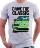 Drive The Classic Nissan 300ZX Z31 Late Model. T-shirt in White Colour.