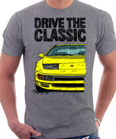 Drive The Classic Nissan 300ZX Z32 Early Model. T-shirt in Heather Grey Colour