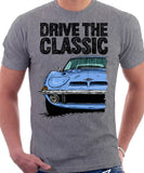 Drive The Classic Opel GT. T-shirt in Heather Grey Colour