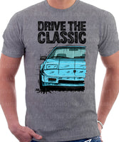 Drive The Classic Pontiac Fiero Aero Package Colour Bottom. T-shirt in Heather Grey Colour