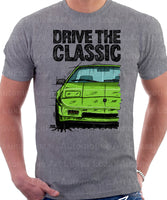 Drive The Classic Pontiac Fiero Aero Package Colour Bottom. T-shirt in Heather Grey Colour