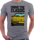 Drive The Classic Pontiac Fiero Early Model. T-shirt in Heather Grey Colour