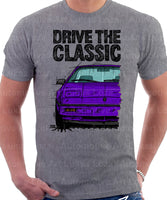 Drive The Classic Pontiac Fiero Late Model. T-shirt in Heather Grey Colour