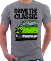 Drive The Classic Porsche 914 Chrome Bumper. T-shirt in Heather Grey Colour