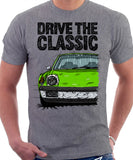 Drive The Classic Porsche 914 Chrome Bumper. T-shirt in Heather Grey Colour