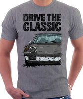 Drive The Classic Porsche 914 Chrome Bumper. T-shirt in Heather Grey Colour