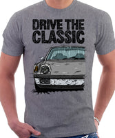 Drive The Classic Porsche 914 Chrome Bumper. T-shirt in Heather Grey Colour