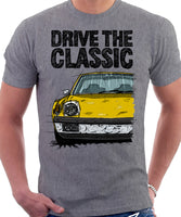 Drive The Classic Porsche 914 Chrome Bumper. T-shirt in Heather Grey Colour