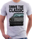 Drive The Classic Porsche 914 Rubber Bumper. T-shirt in White Colour