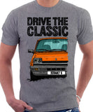 Drive The Classic Renault 5 GTL Early Model. T-shirt in Heather Grey Color