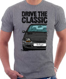 Drive The Classic Renault Twingo Early Model. T-shirt in Heather Grey Color