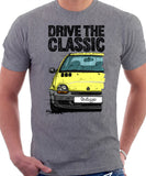 Drive The Classic Renault Twingo Early Model. T-shirt in Heather Grey Color