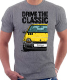 Drive The Classic Renault Twingo Early Model. T-shirt in Heather Grey Color