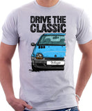 Drive The Classic Renault Twingo Early Model. T-shirt in White Color