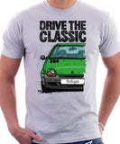 Drive The Classic Renault Twingo Early Model. T-shirt in White Color