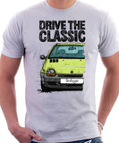 Drive The Classic Renault Twingo Early Model. T-shirt in White Color